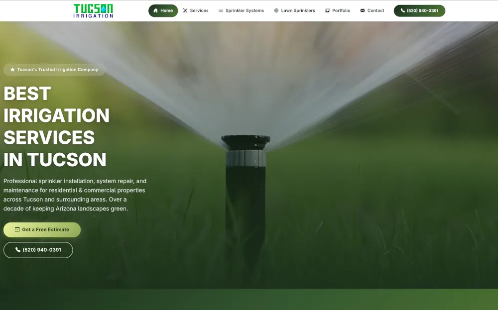Irrigation Services marketing portfolio by IntelAtlas