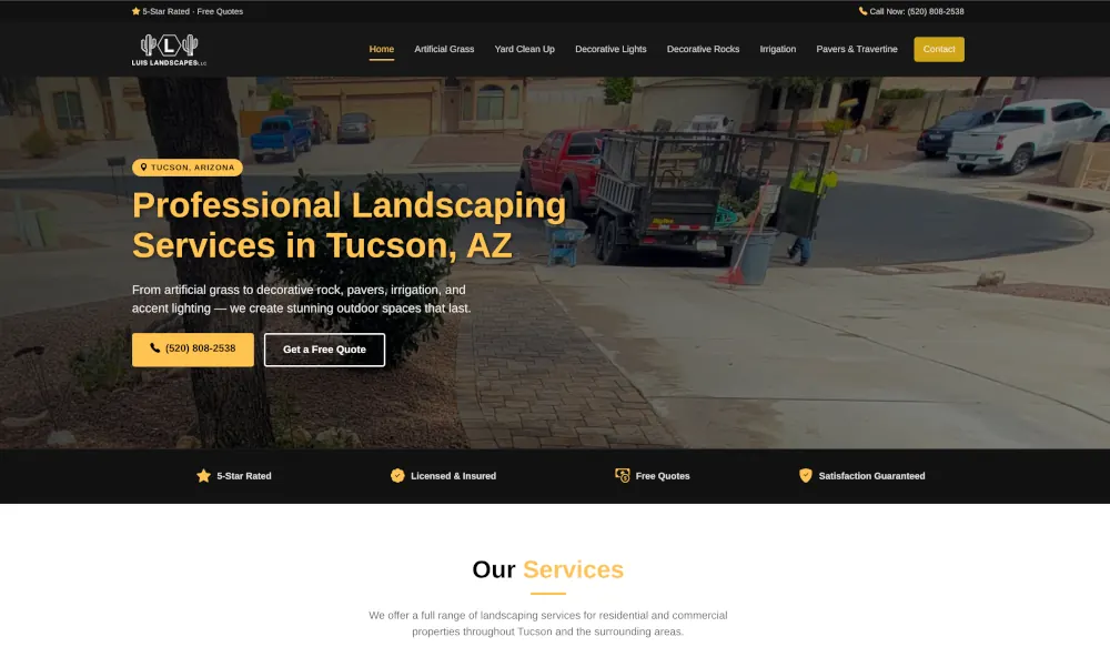 Landscaping marketing portfolio by IntelAtlas
