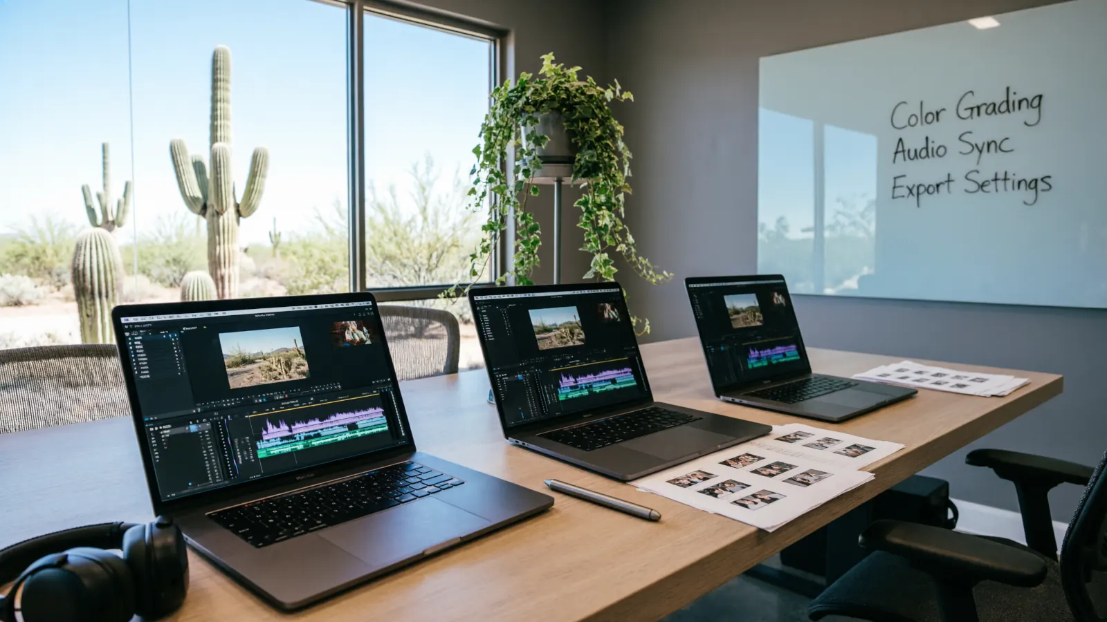 Video editing software at IntelAtlas post-production