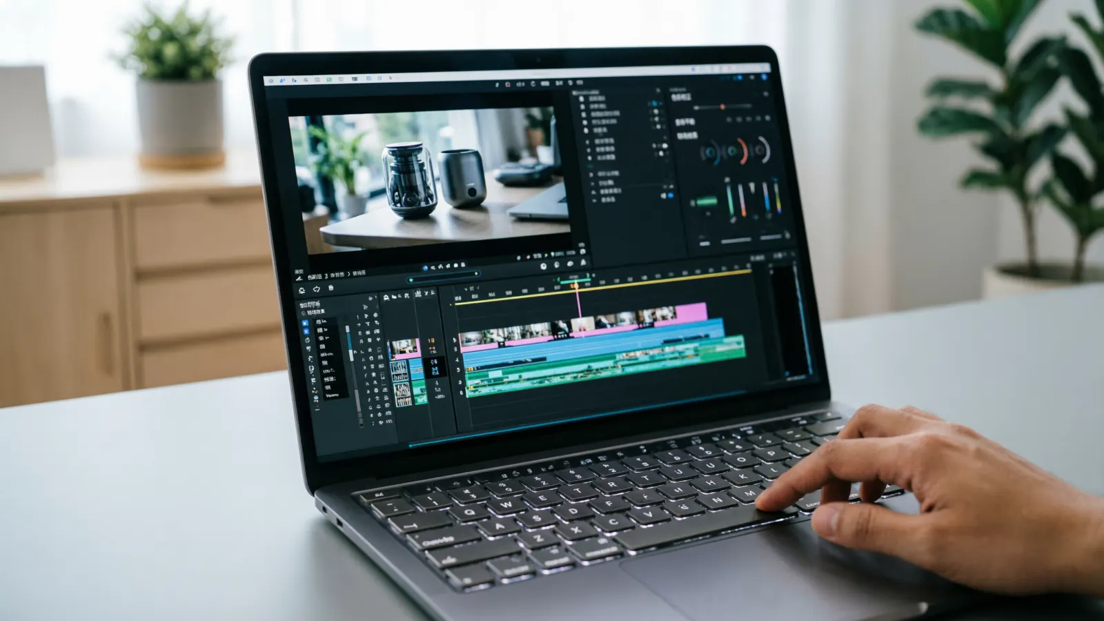 Video production and editing in progress at IntelAtlas
